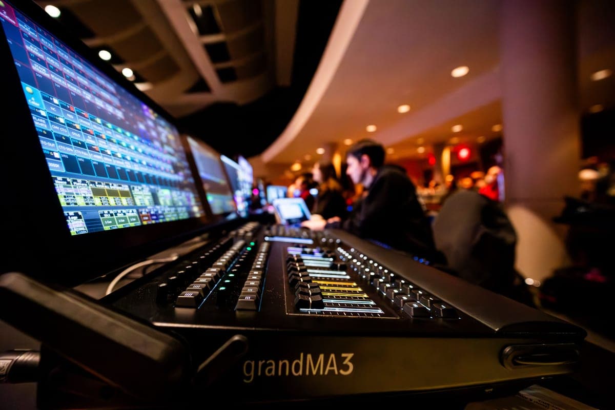 A multi-effects floor processor with a display screen